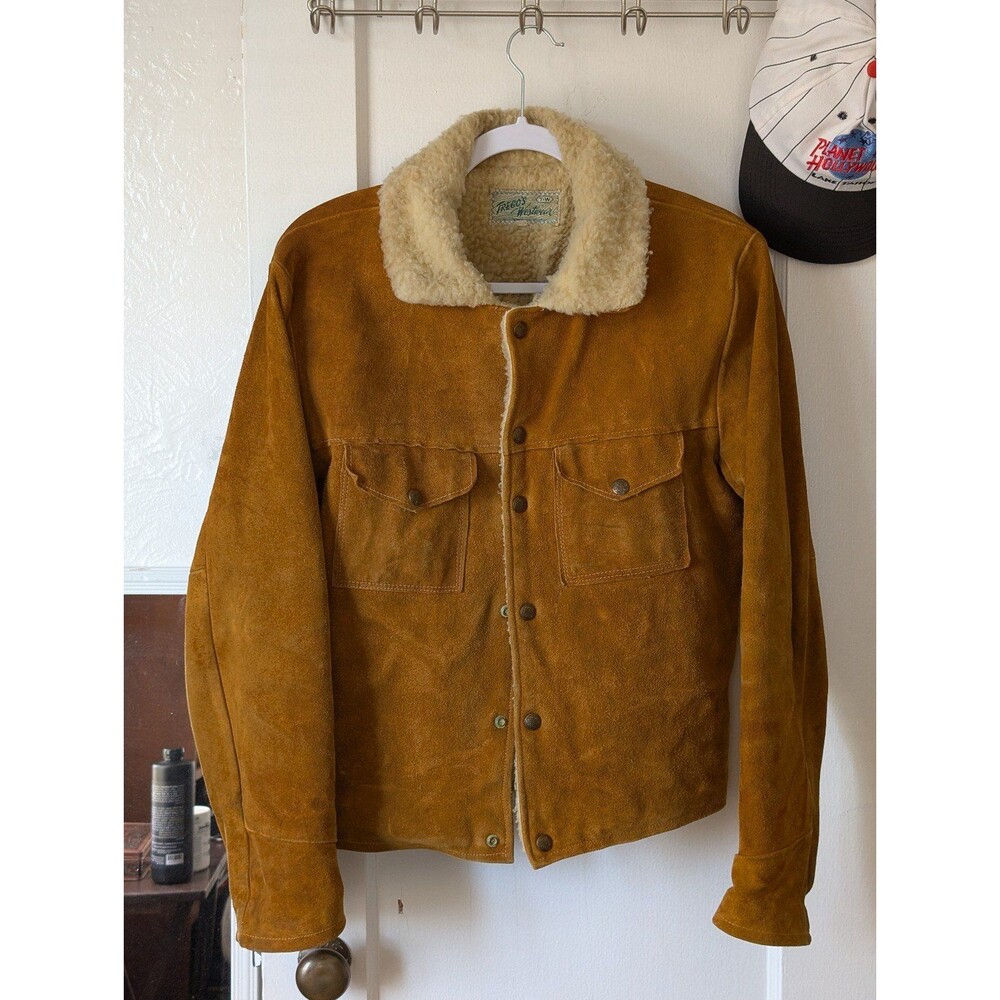 Treco's Westwear Suede Sherling Ranch Jacket -- Men's S